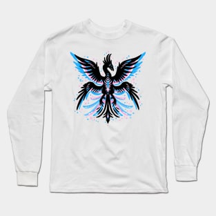 Trans Flag Phoenix Long Sleeve T-Shirt